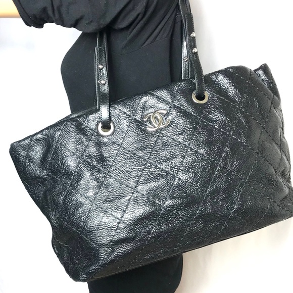GORGEOUS 💎ZIPPER QUILTED CHANEL 💎TOTE LEATHER